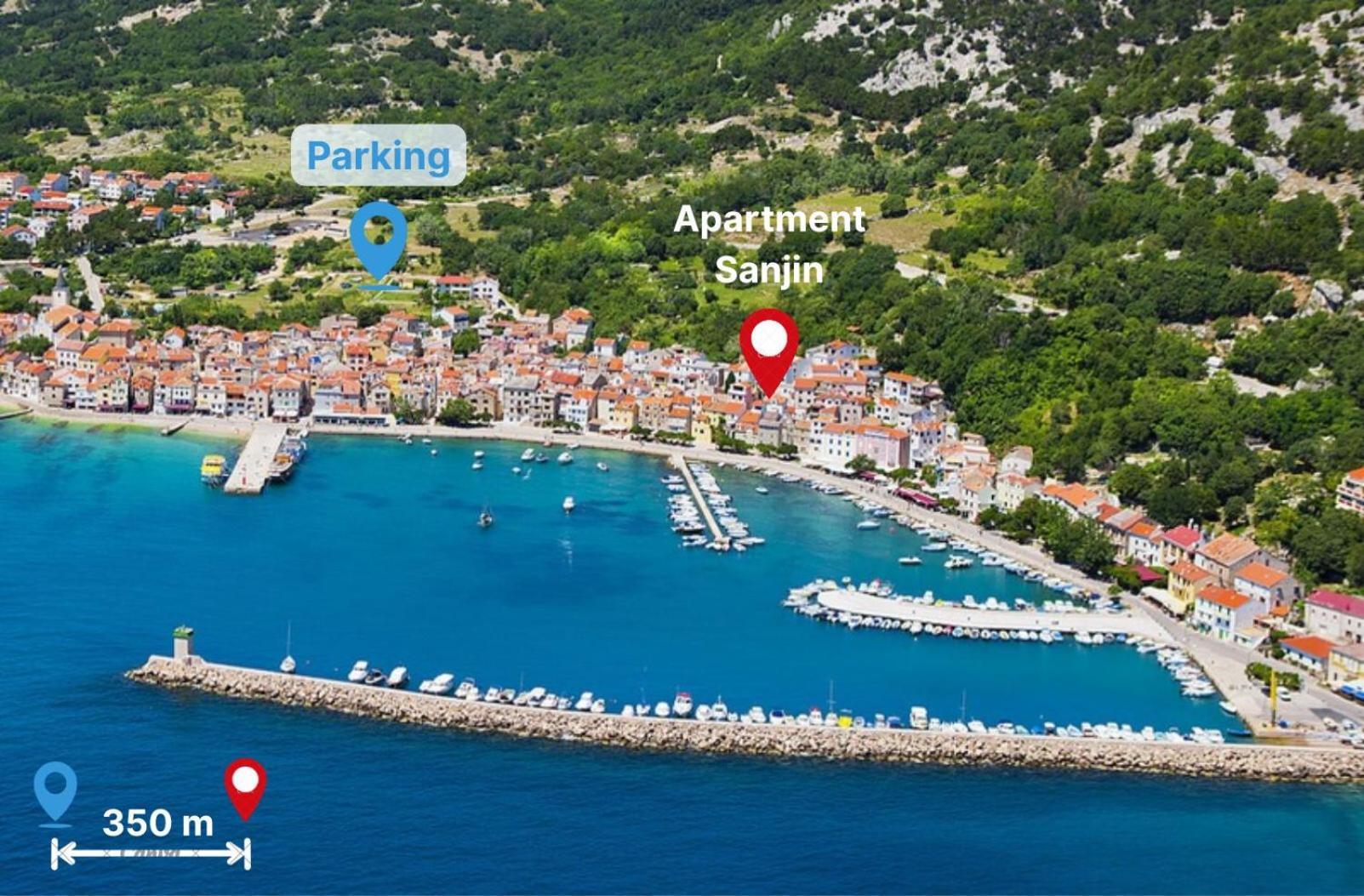 Apartment Sanjin With Sea View Baška Exteriör bild